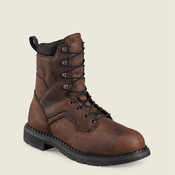 Botas de Seguridad Red Wing Hombre Marrom - Supersole® - 8-Inch Waterproof Toe Metguard - 501-LVYCZI